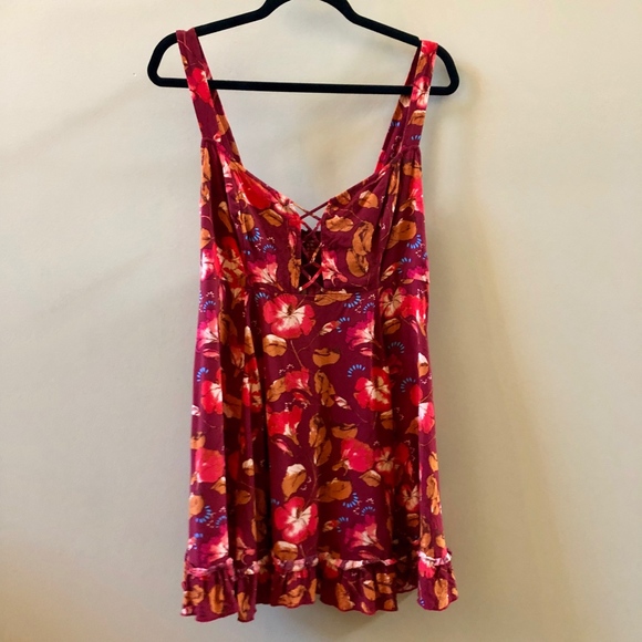 Free People 'Lattice Lovers' Slip Dress Medium - Picture 6 of 7